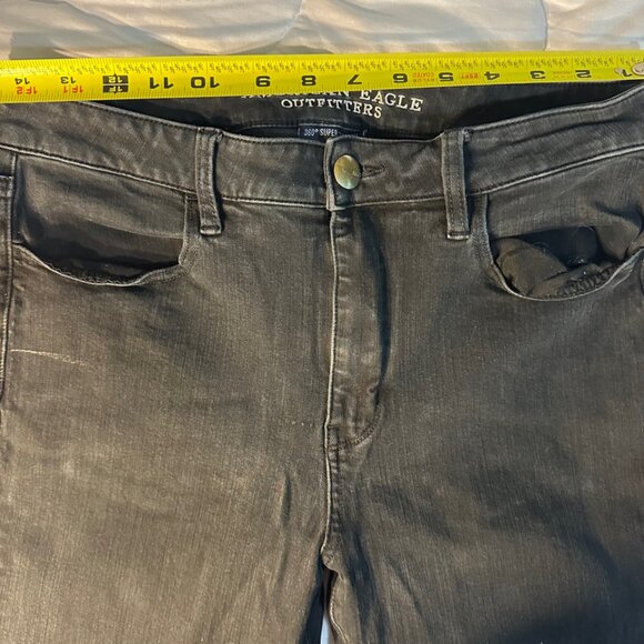 American Eagle Jeans Size 12 Regular Inseam 27 inches Hi-Rise Jegging Stretch - Picture 4 of 14